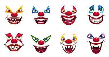 Ürkütücü palyaço yüzü