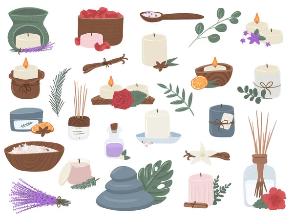 Kokulu mumlar ve doğal nesneler.