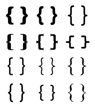 Farklı parantezler.