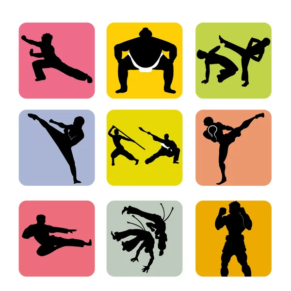 Martial arts — Stock Vector