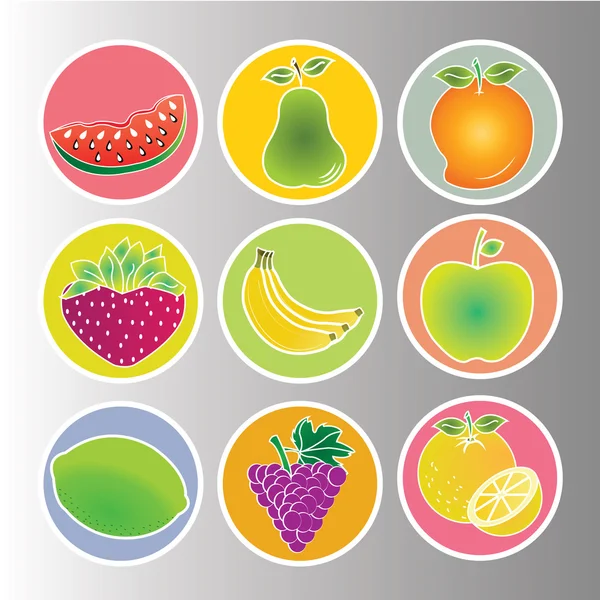 Fruchtsymbole — Stockvektor
