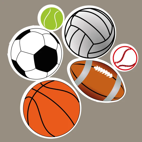 Sports balls — Stock Vector