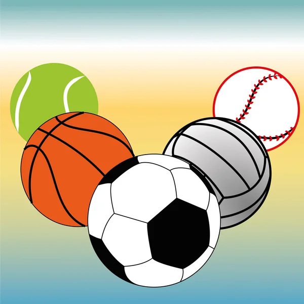 Bola olahraga - Stok Vektor