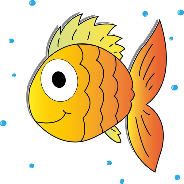Peixe dourado — Vetor de Stock