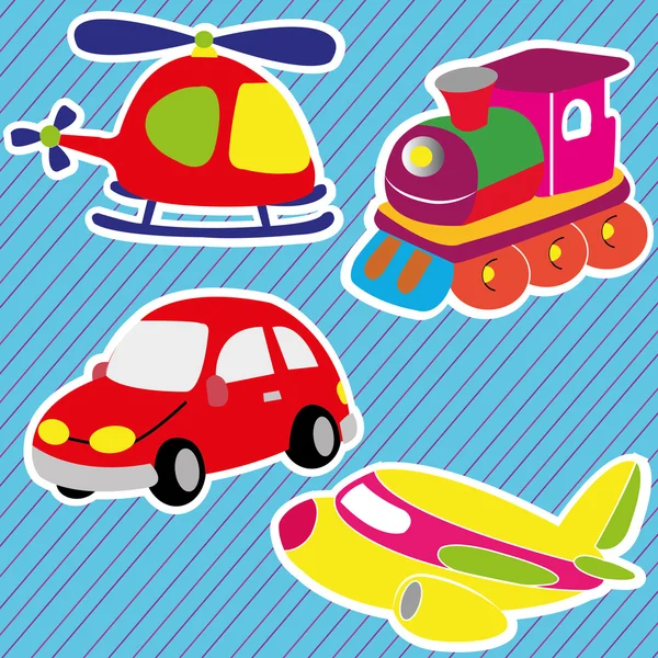Toys icons Royalty Free Stock Vectors