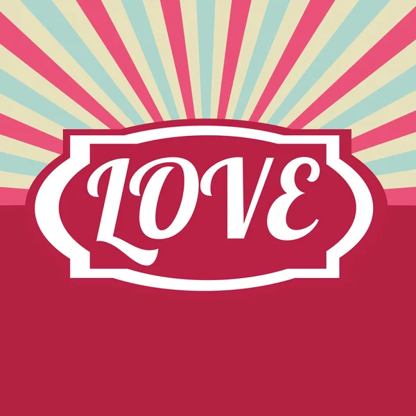 Étiquette LOVE — Image vectorielle