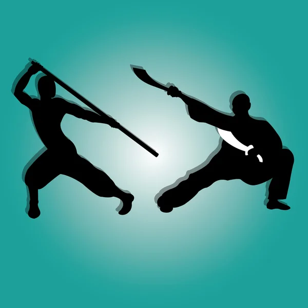 Kung Fu — Stockvektor