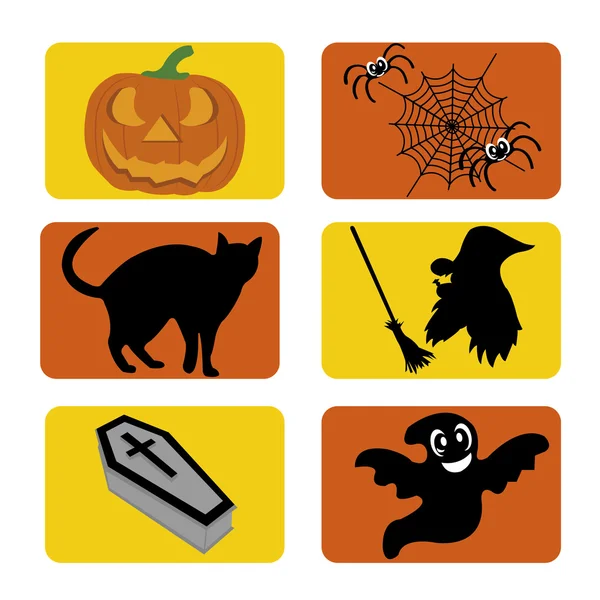 Halloween icons — Stock Vector