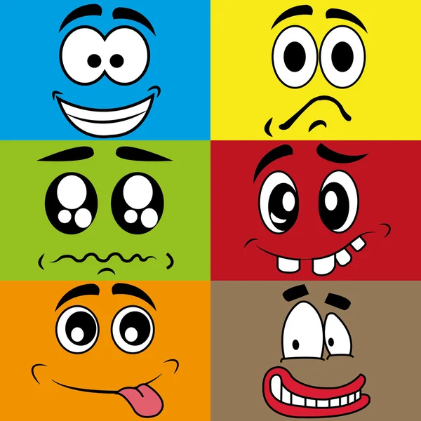 Different expressions — Stock Vector