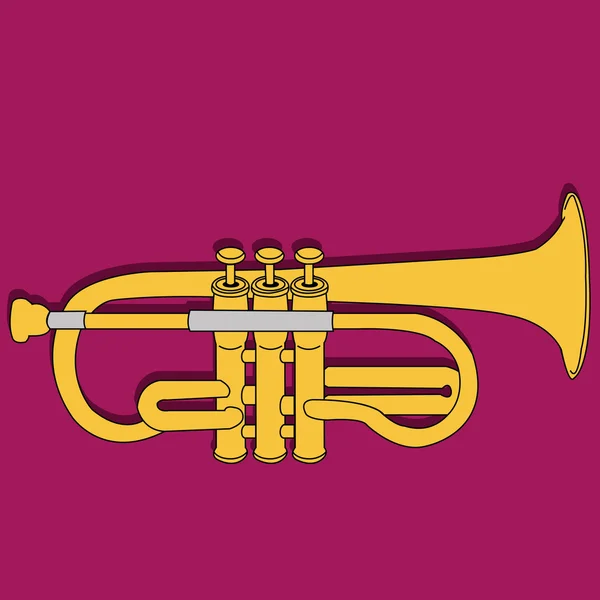 Trompette — Image vectorielle