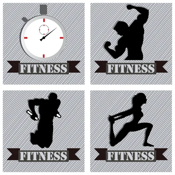 Fitness — Stock Vector