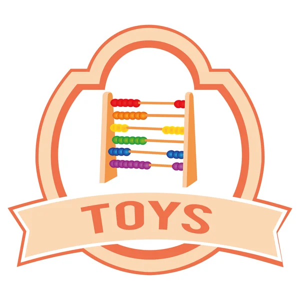 Spielzeugetikett — Stockvektor