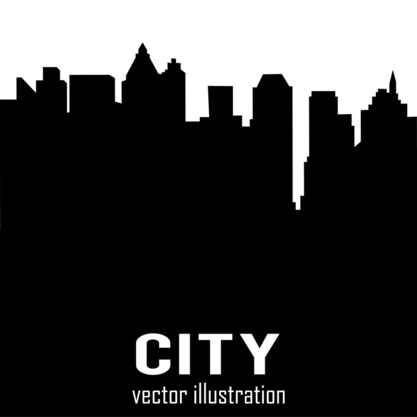 Silhouettes de bâtiments — Image vectorielle