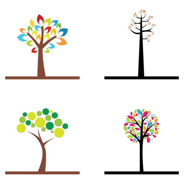 Abstract trees — Stock Vector