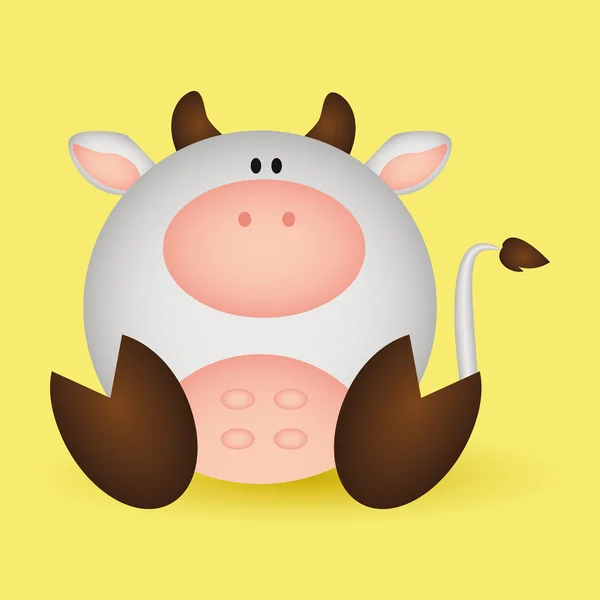 Jolie vache — Image vectorielle