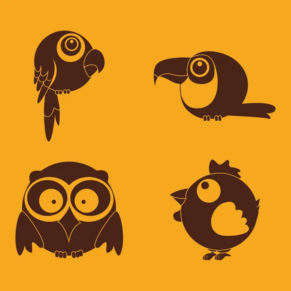 Oiseaux — Image vectorielle
