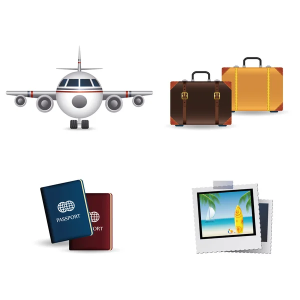 Travel icons — Stock Vector