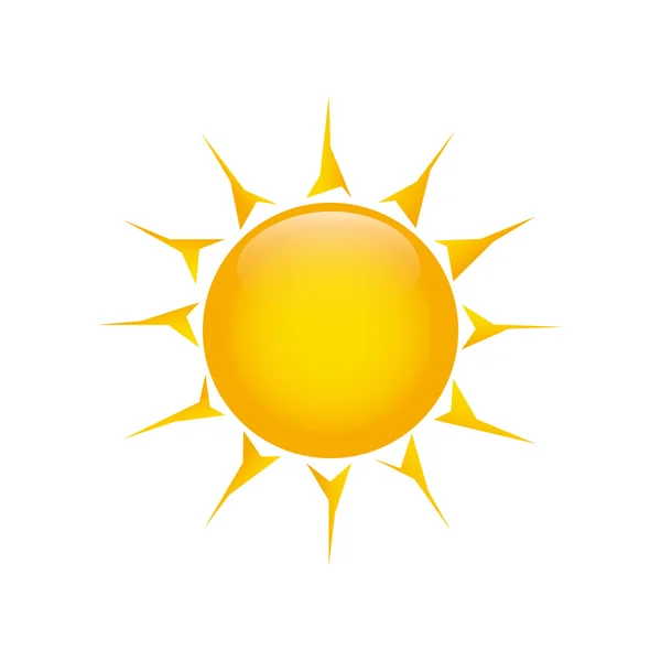 可爱的太阳 — 图库矢量图片