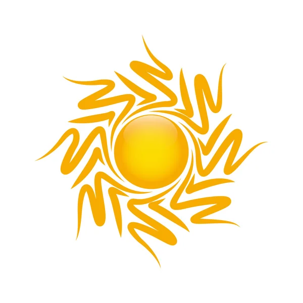 かわいい太陽 — ストックベクタ