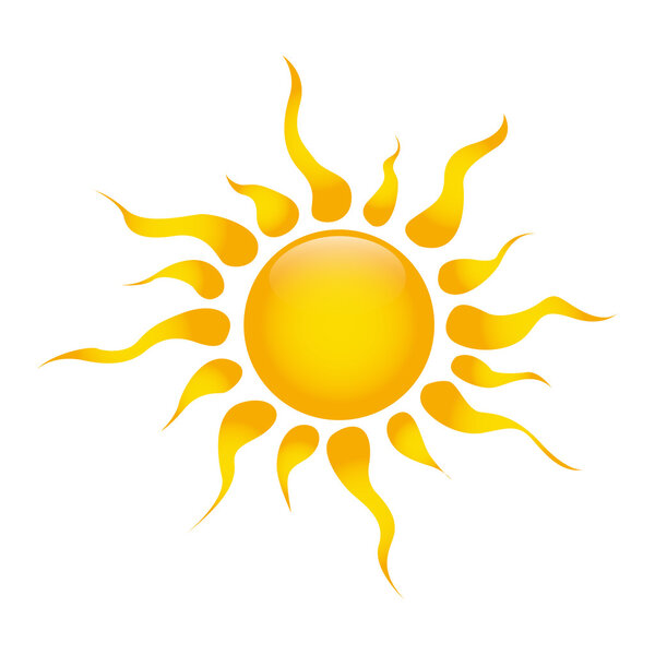 Cute sun — Stock Vector