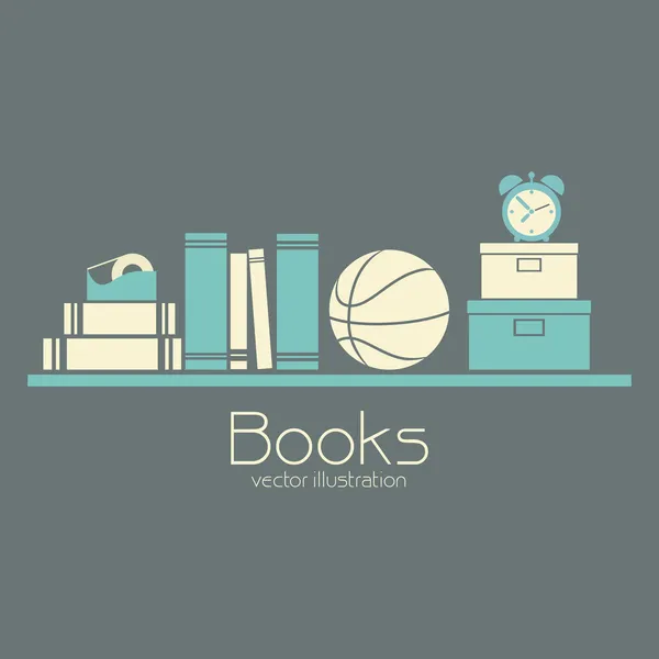 Livros — Vetor de Stock