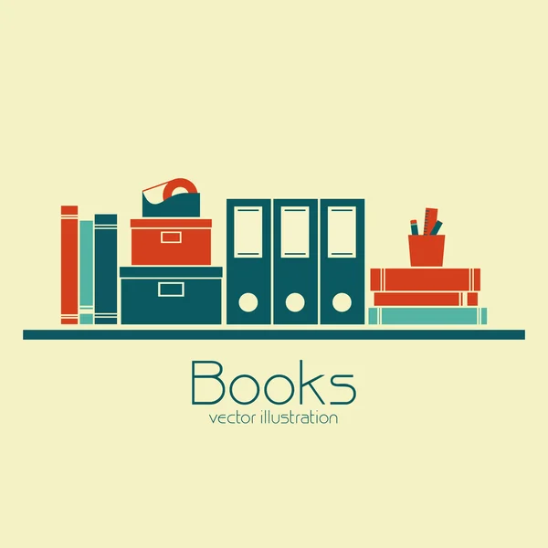 Libros — Vector de stock