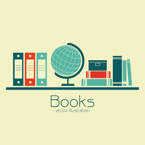 Livros — Vetor de Stock