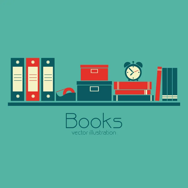 Libros — Vector de stock