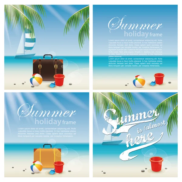 Summer Vacations — Stock Vector