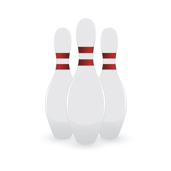 Bowling pins — Stock Vector