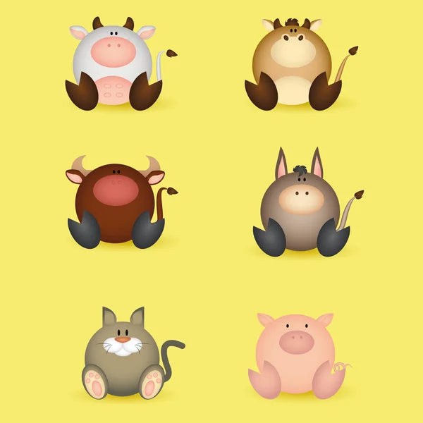 Animales — Vector de stock