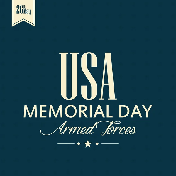 Memorial Day — Stock Vector