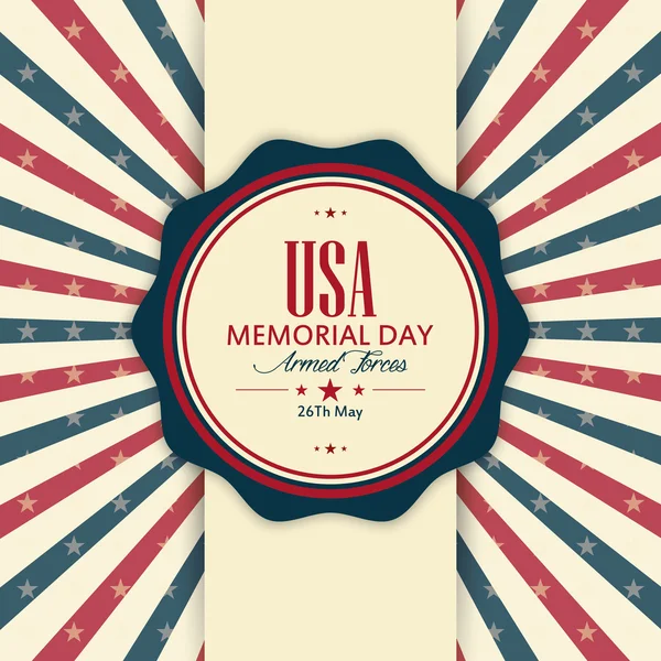 Memorial Day — Stock Vector