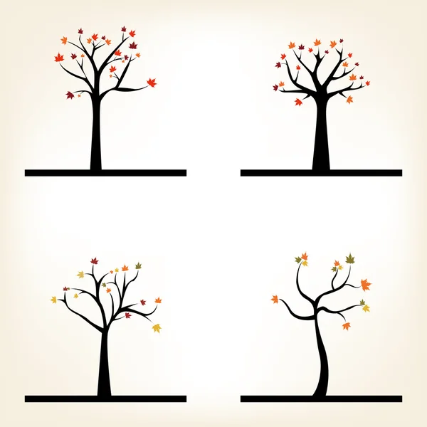 Autumn Trees — Stock Vector