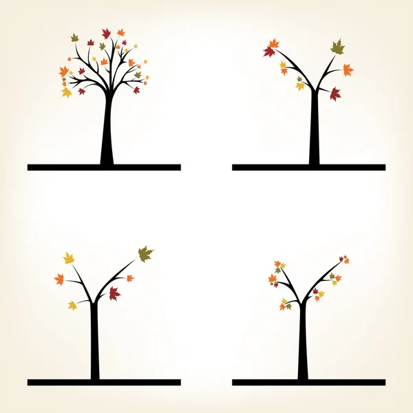 Autumn Trees — Stock Vector