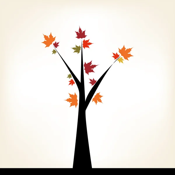 Autumn Tree — Stock Vector