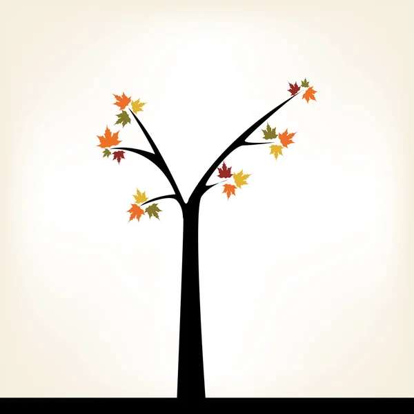 Árbol de otoño — Vector de stock