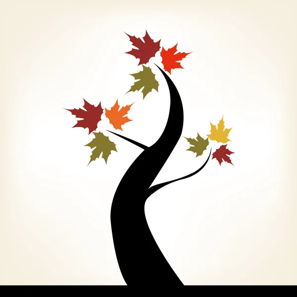 Árbol de otoño — Vector de stock