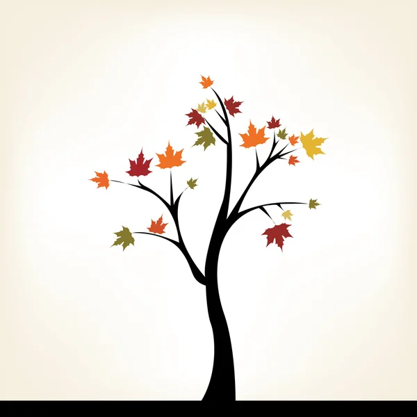 Autumn Tree — Stock Vector