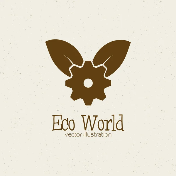 Eco mondo — Vettoriale Stock