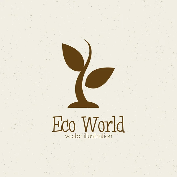 エコ世界 — ストックベクタ