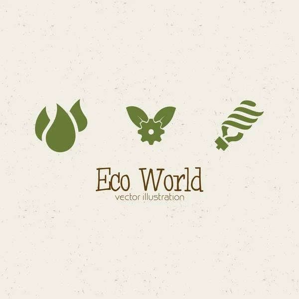 Eco World — Stock Vector