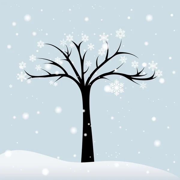 Kış ağacı — Stok Vektör