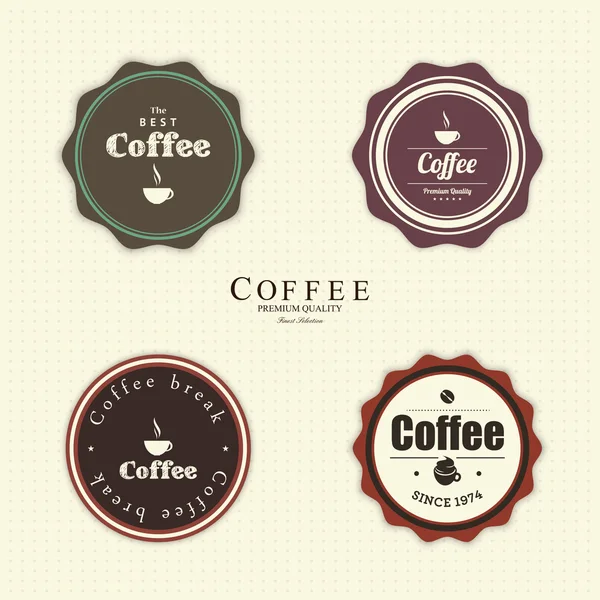 Coffee Labels — Stock Vector