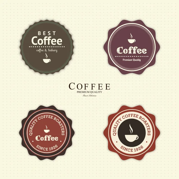 Coffee Labels — Stock Vector