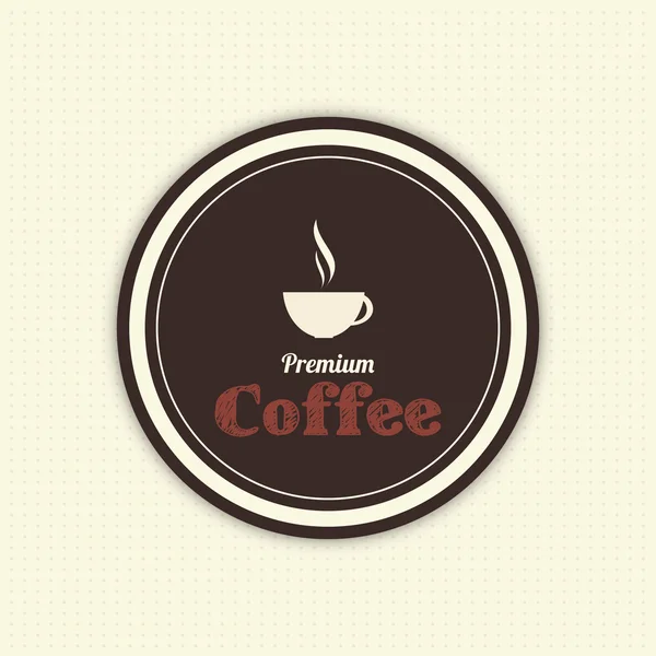 Etiqueta de café — Archivo Imágenes Vectoriales