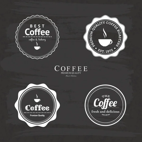 Etiquetas de café — Vector de stock