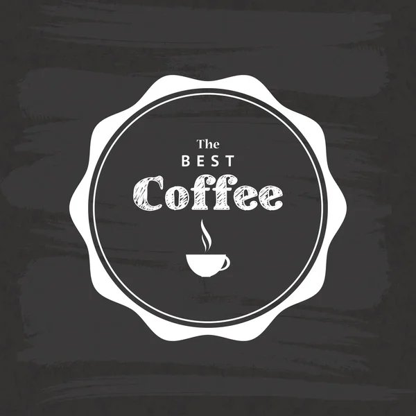 Kaffee-Etikett — Stockvektor