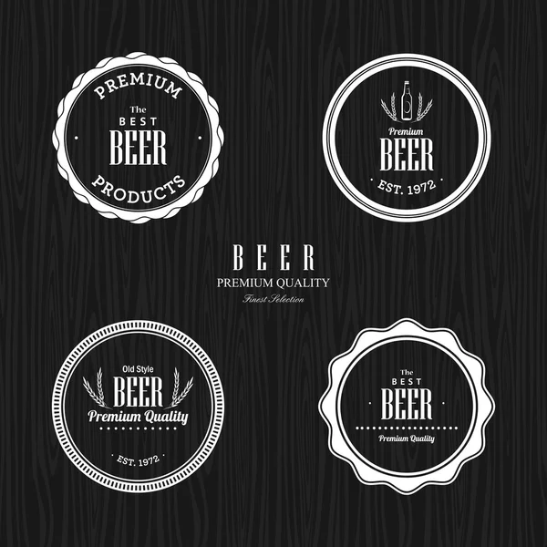 Beer labels — Stock Vector