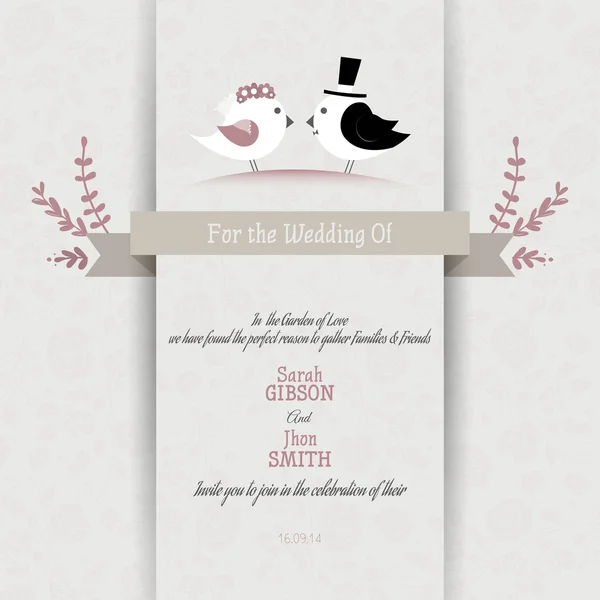 Wedding — Stock Vector